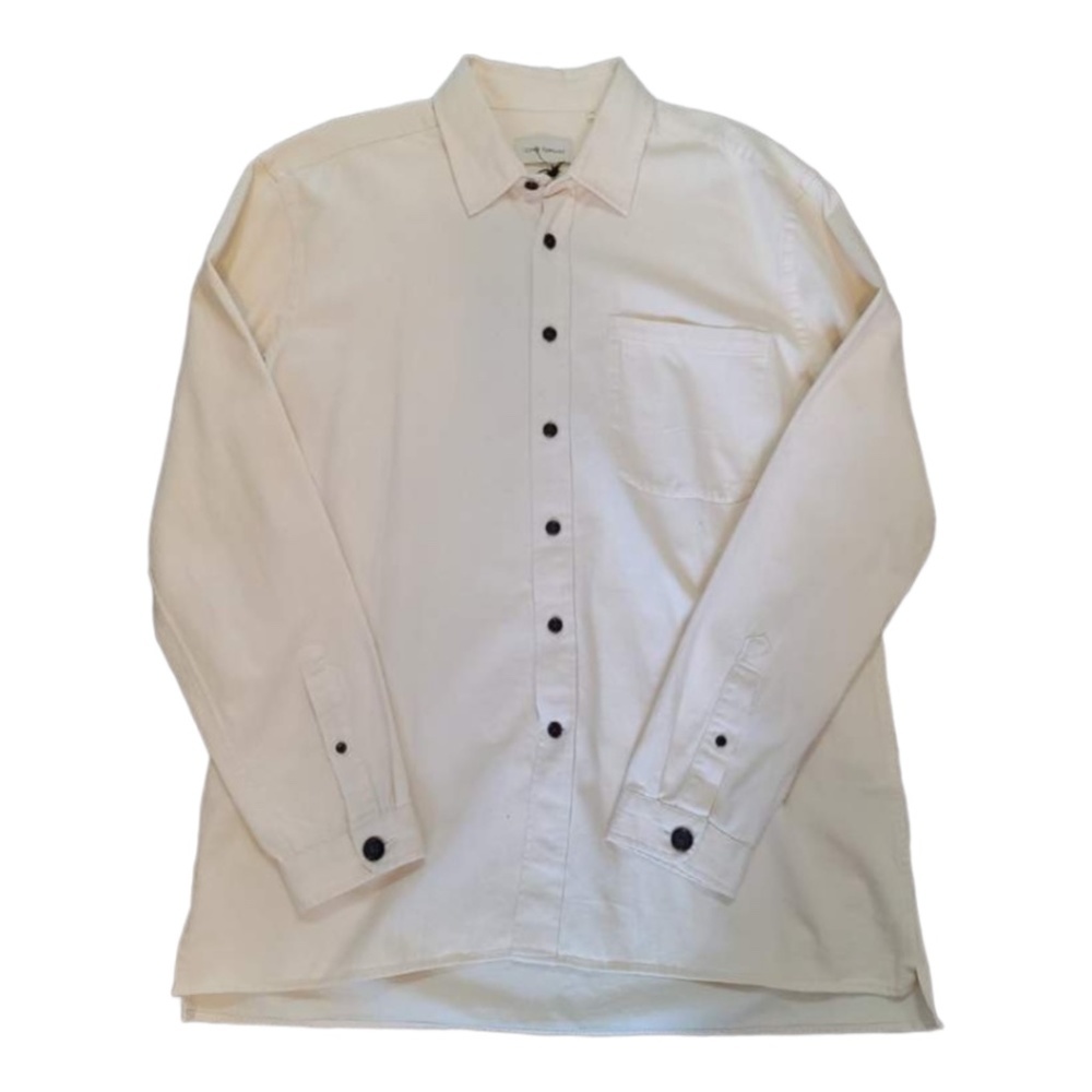 Oliver Spencer Cream Button-Down Casual Shirt